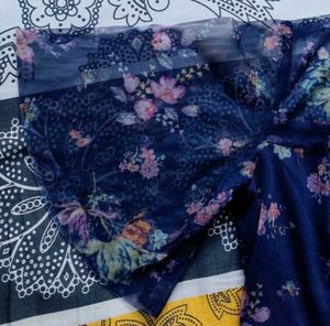 Floral Navy Blue Dress