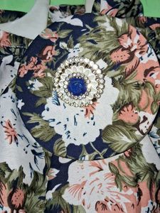 Floral Print Shorts Set