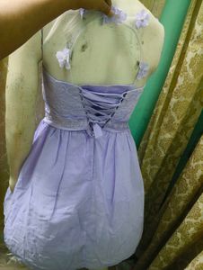 Lavender Lace Mini Dress free delivery