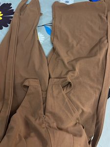 Brown Halter Jumpsuit