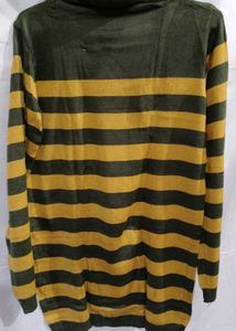 Striped Turtleneck Sweater