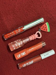 Combo Of Lipstick , Gloss , Tint And Plump