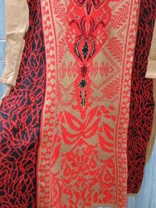 Red Patterned Kurti