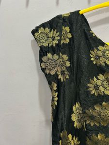 Banarasi Silk Full Flare Anarkali Frocks