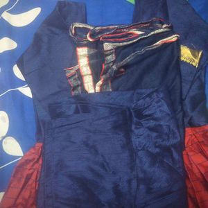 2 Material Set One Long Gown
