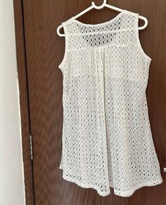 Summer White Net Dress