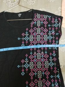 Black Graphic Print T-Shirt