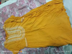 Elegant Mustard Kurta