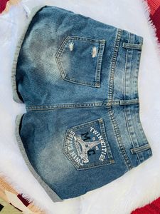denim shorts