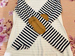 WHITE STRIPE TOP