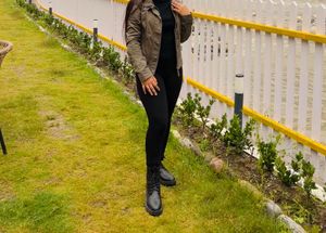 Green Smart Denim Jakcet