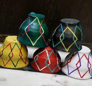 Durga Puja Offer Colorful DIY kulhad | Handpainted