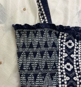 Embroidered Crop Top