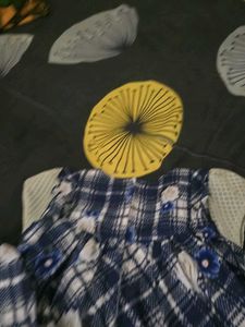 Navy Blue Frock For Girls