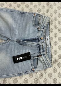 FB sister imported light wash bootcut jeans