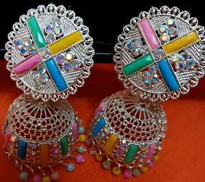 Colorful Jhumka Earrings