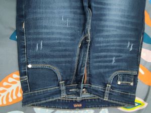Denim Ribbed Jean For Women