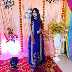 Beautiful Blue Heavy Gown