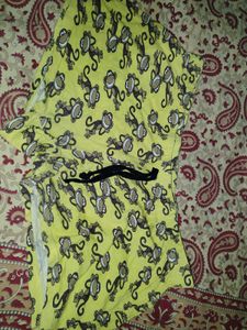 Red Yellow Blue Polka Dot Mini Shorts Pant