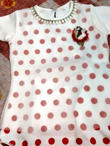 Girls&#39; Polka Dot Dress &amp; Skirt Set