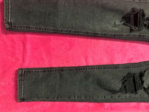Gray Distressed Jeans