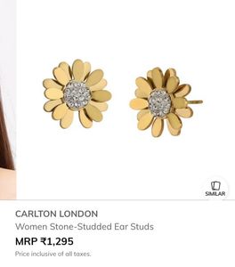 Carlton London Flower Earrings