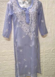 Chikankari Lavender 🪻 Small Size Kurta