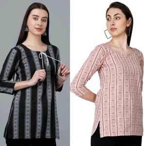Striped Tunic Top Set