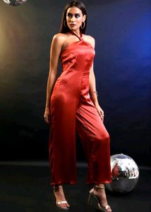 With Tag Stylish Rust Jumpsuit