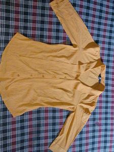 Women's Mustard Button-Down