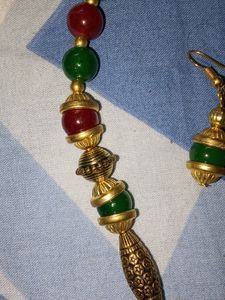 Jaipuri Necklace Along With Earrings