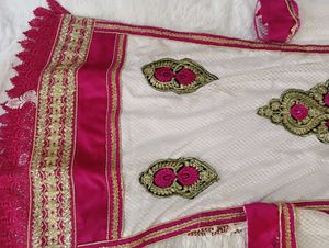 Embroidered Pink &amp; Gold Traditional Dress