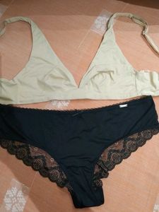 Bra and Lace Panty Set