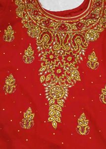 party wear suit with full zari work dupatta