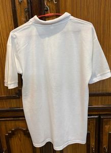White Yoga Day Polo Shirt