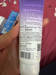 Z Block Sunscreen, Sebogel &amp; Acmed Facewash