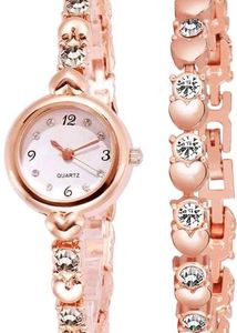 Rose Gold Heart Watch