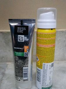 Facewash And Sunscreen