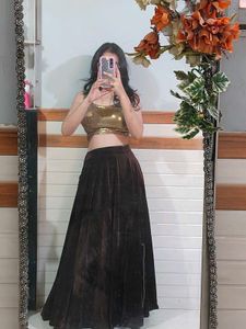 Velvet Lehenga Choli