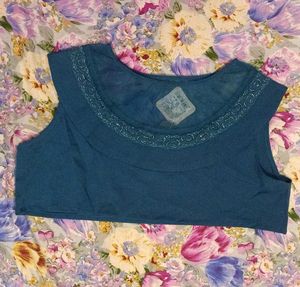 Blue Top with Detail