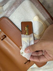 Coach Idol Canvas and Glovetanned Leather Shoulder