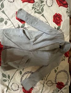 Powder Blue Coat - Stylish & Versatile