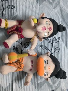 Cute Ganesha Hanuman Ji