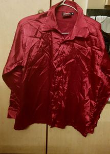 Boys Party Wear Red Shirt