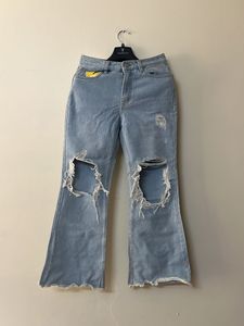 Ripped Flare Jeans