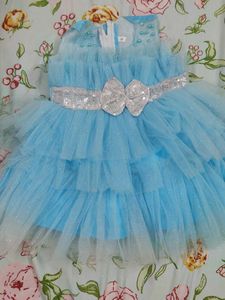 Cute Blue Party Dress