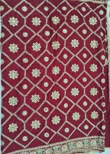 Beautiful Red Bridal Sari With Blowse