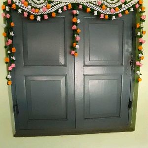 Floral Crochet Door Topper