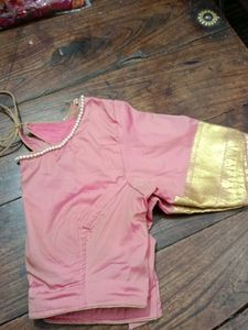 Pink Silk Saree with Blouse