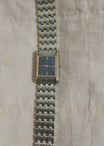 Elegant Two-Tone Slim Watch